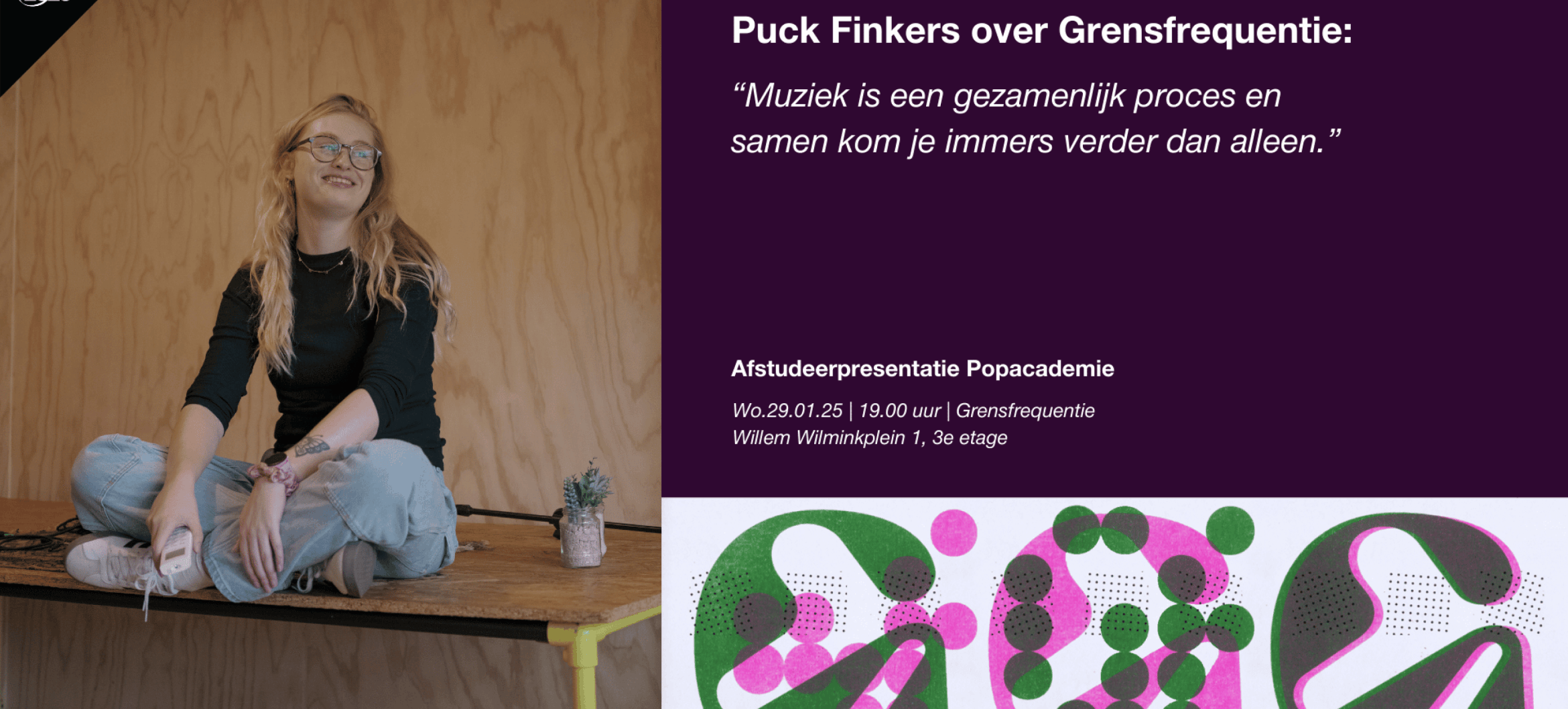 Final: afstudeerpresentatie Puck Finkers - Popacademie