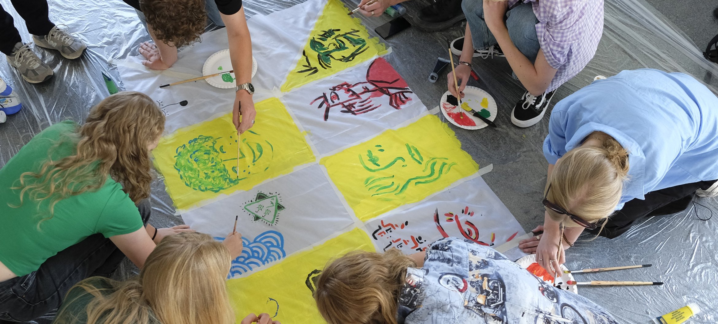 Students of Art and Design Zwolle during the introduction weeks