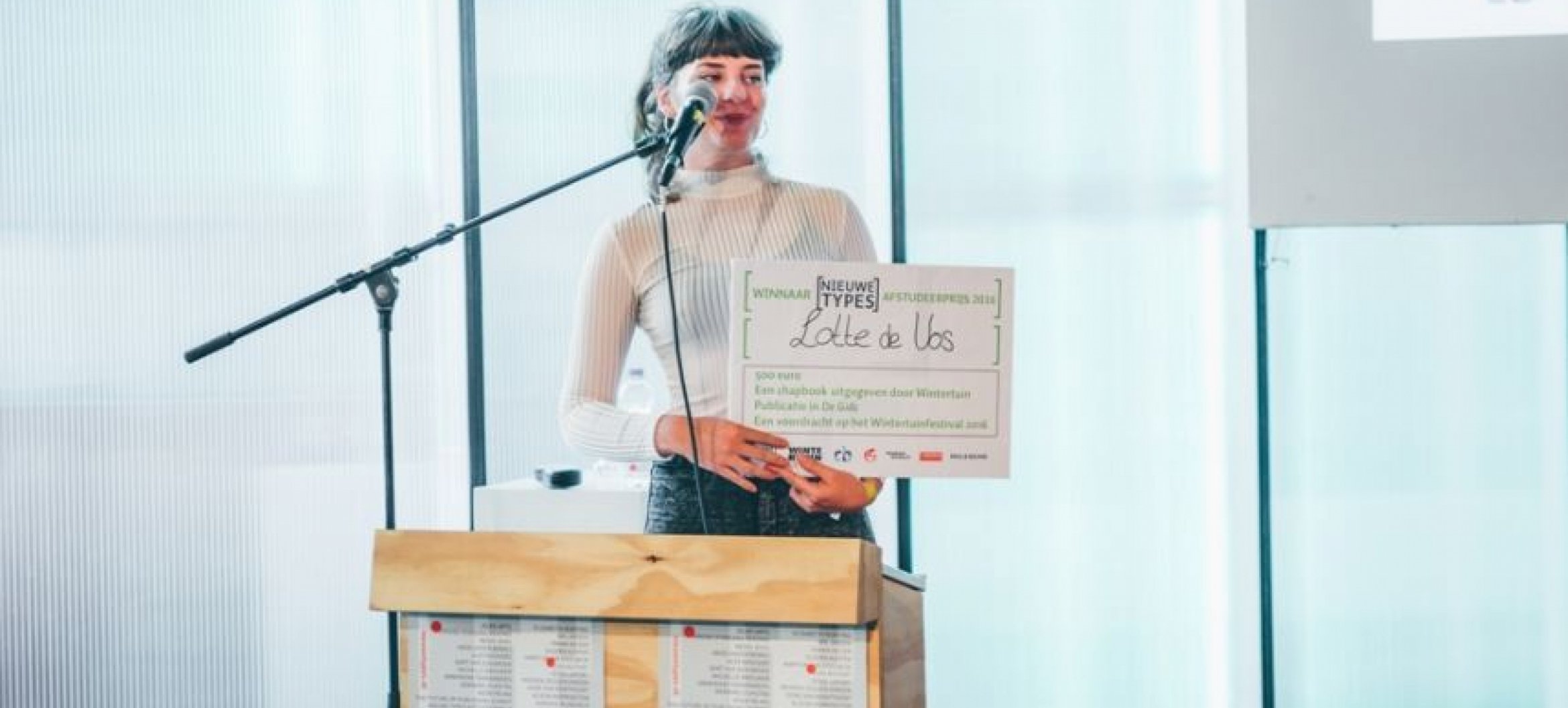 Lotte de Vos wint Nieuwe Types Prijs voor beste afstudeerproject