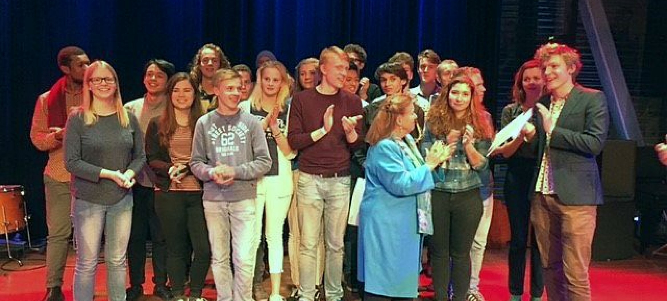 Studenten in de prijzen tijdens Prinses Christina Jazz Concours