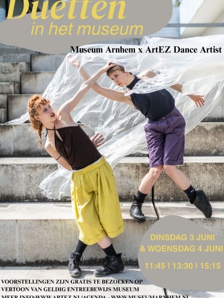 Poster duetten in het museum 2025