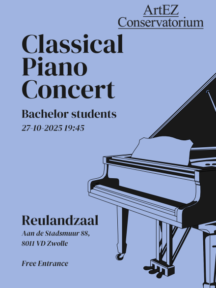 Classical Piano Concert | Bachelor Students ArtEZ Academy of Music Zwolle